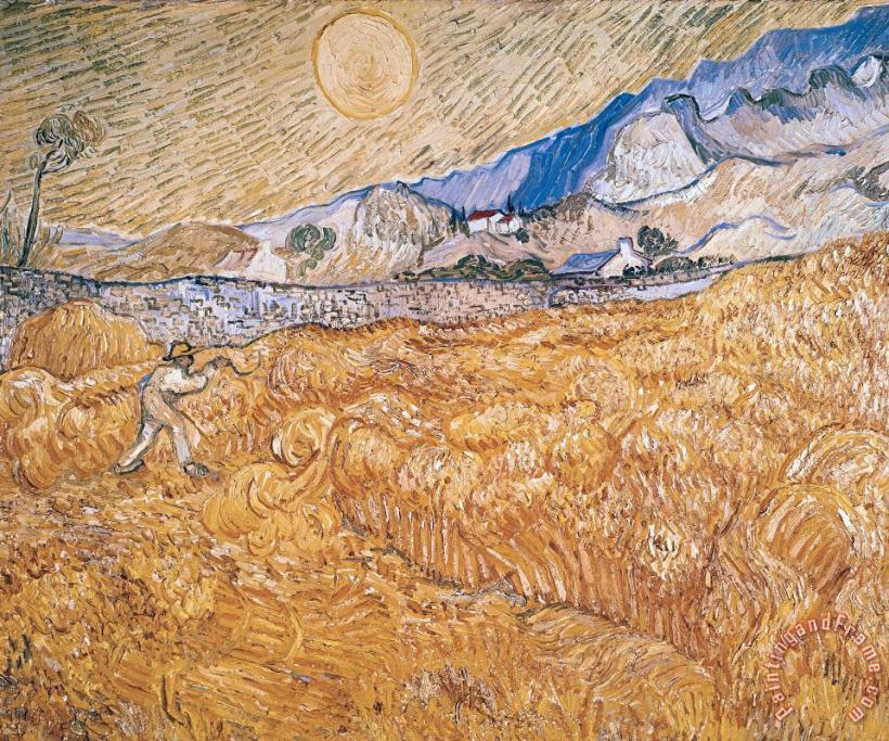 The Harvester painting - Vincent van Gogh The Harvester Art Print