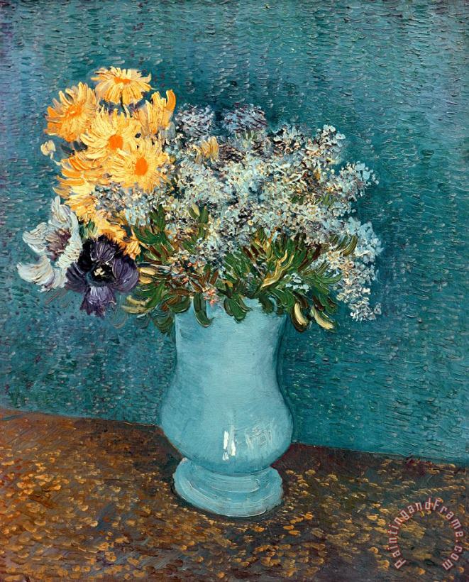 Vincent van Gogh Vase of Flowers Art Painting