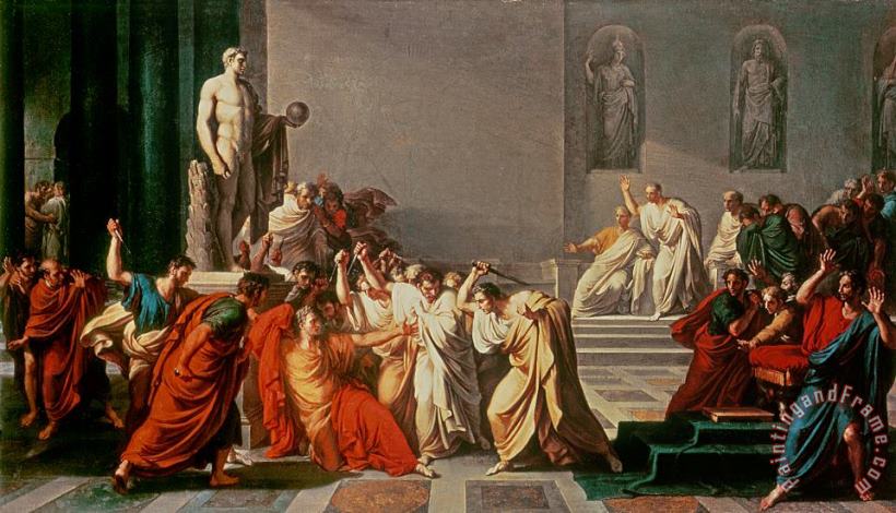 Vincenzo Camuccini Death of Julius Caesar Art Print