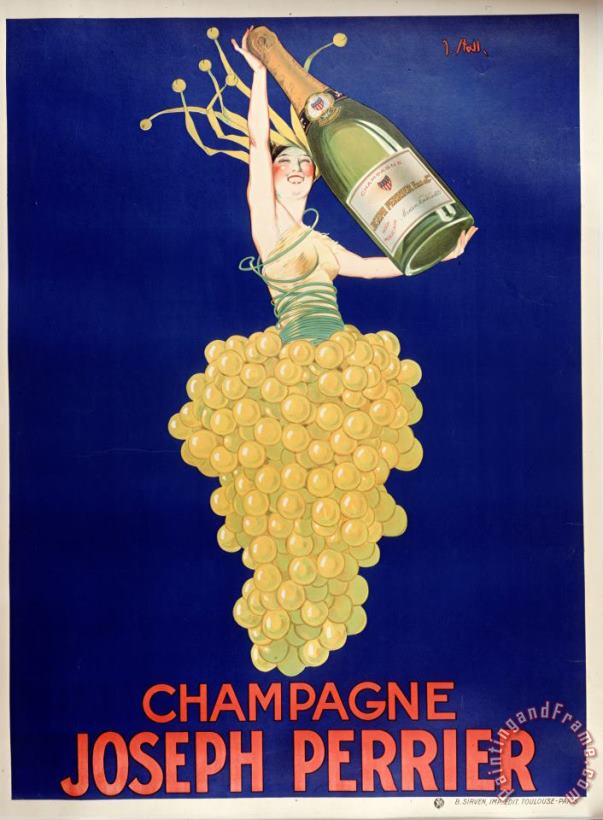 Vintage Images Champagne Art Print