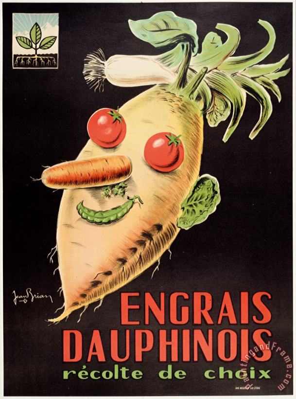Vintage Images Engrais Dauphinois Art Print