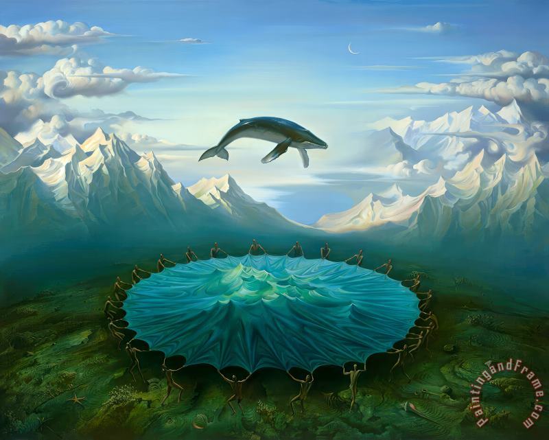 Breach painting - Vladimir Kush Breach Art Print