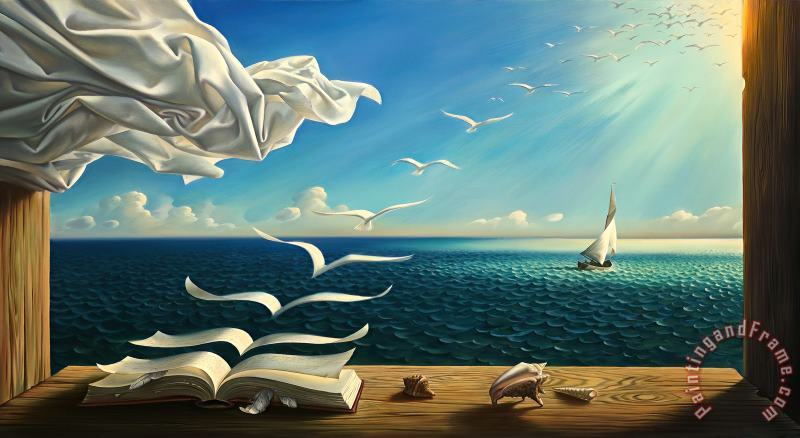 Vladimir Kush Diary of Discoveries Art Print