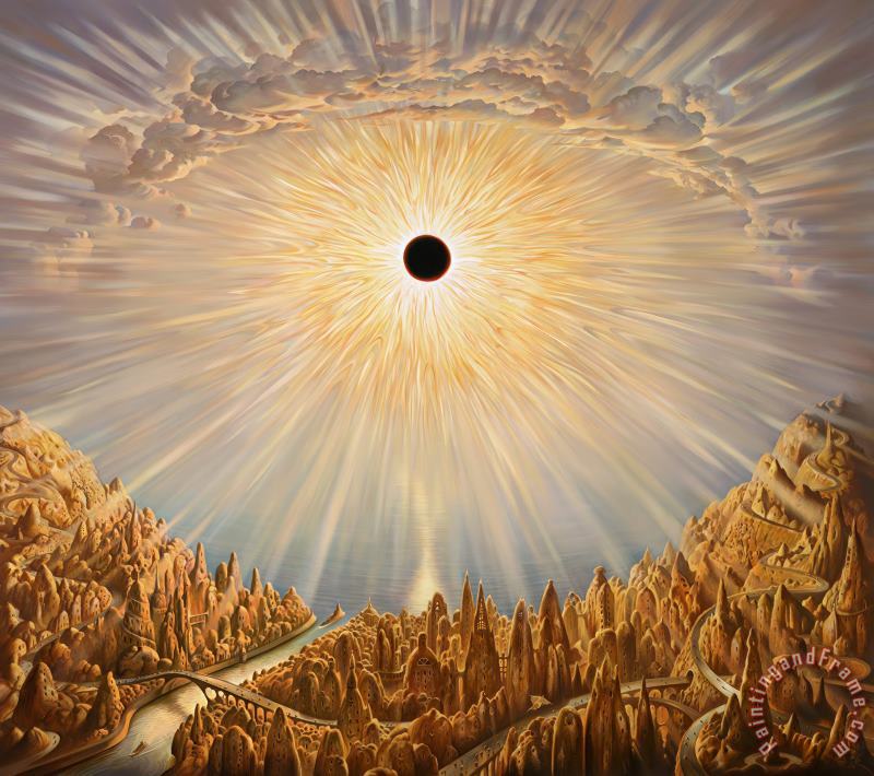 Eclipse painting - Vladimir Kush Eclipse Art Print