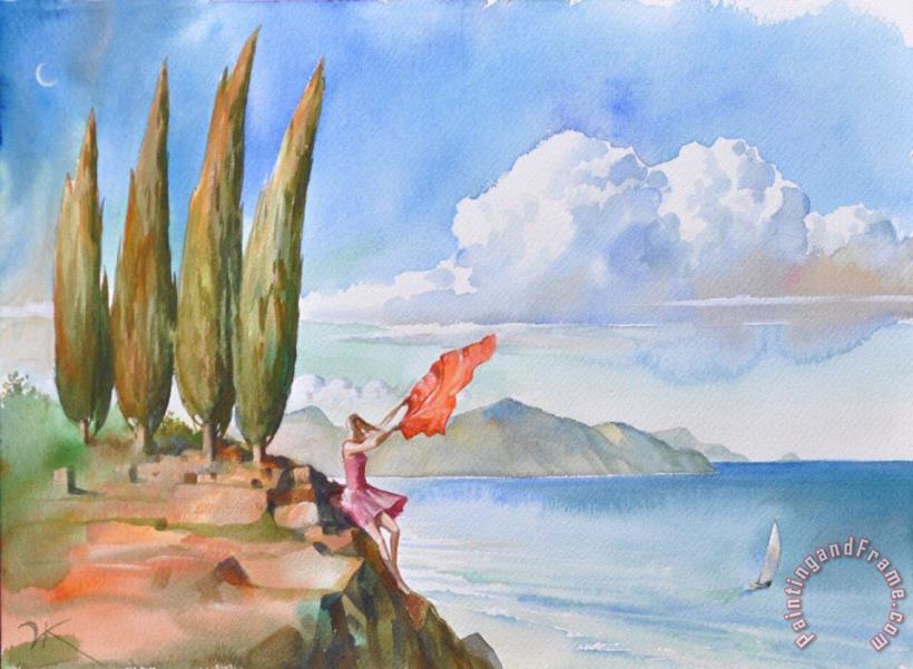 Favorable Wind painting - Vladimir Kush Favorable Wind Art Print