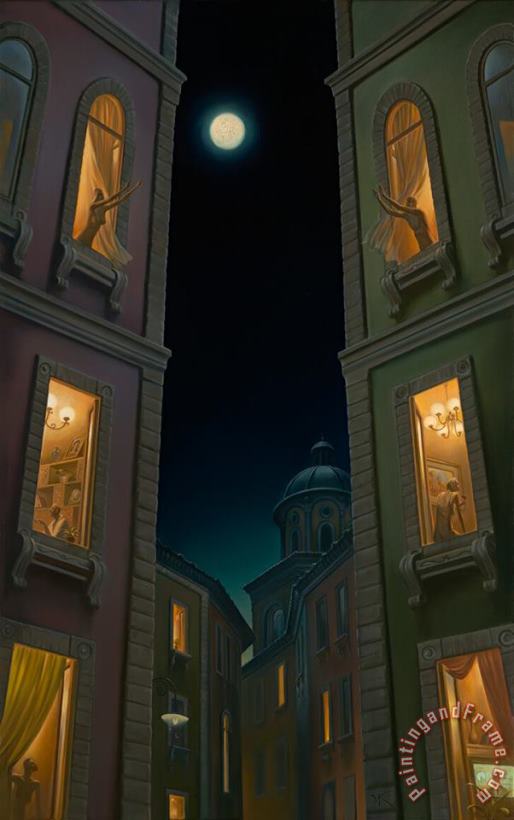 Full Moon Games painting - Vladimir Kush Full Moon Games Art Print