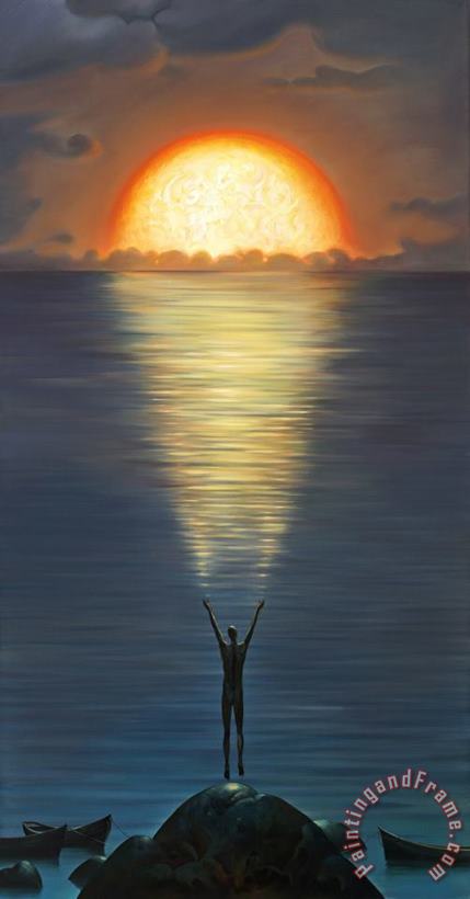 Gift of The Sun painting - Vladimir Kush Gift of The Sun Art Print