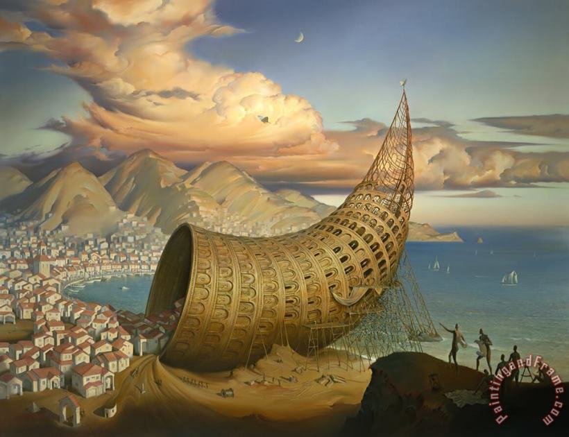 Vladimir Kush Horn of Babel Art Painting