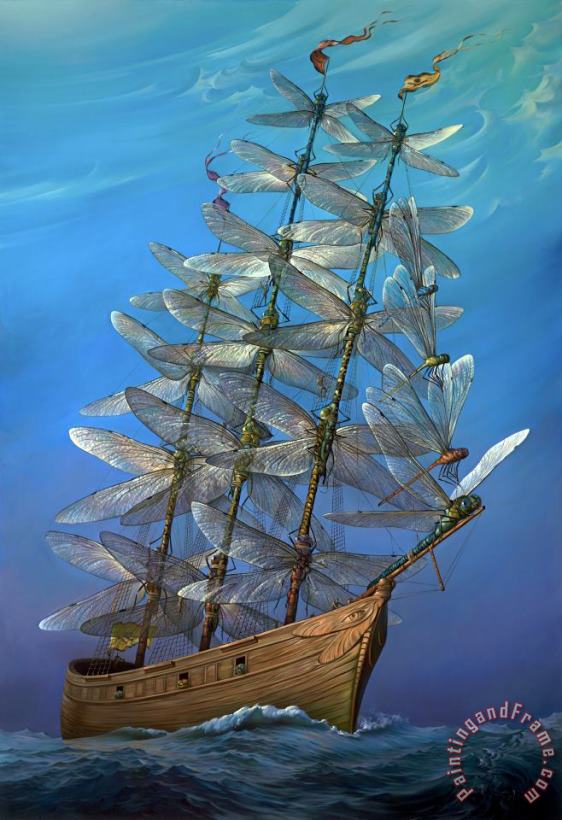 Vladimir Kush In Full Sail Art Print