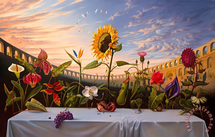 Last Supper painting - Vladimir Kush Last Supper Art Print