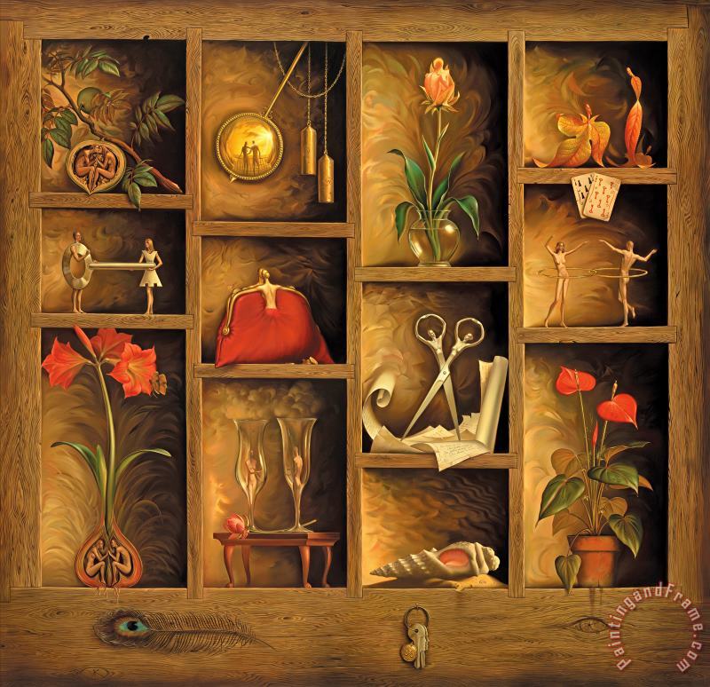 Matrix of Love painting - Vladimir Kush Matrix of Love Art Print