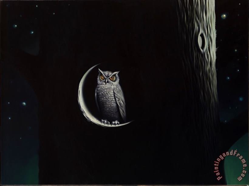 New Moon painting - Vladimir Kush New Moon Art Print
