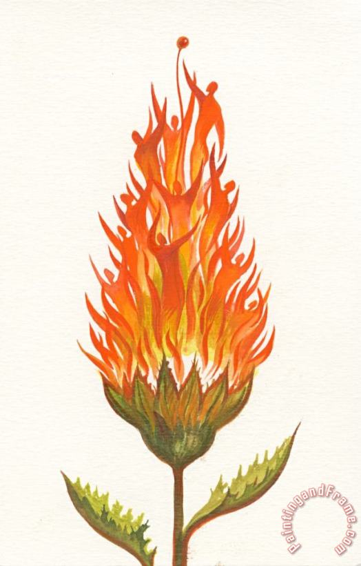 Vladimir Kush Olympic Torch Plant Art Print