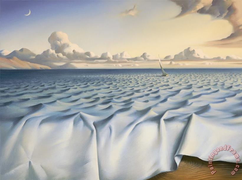 Ripples on The Ocean painting - Vladimir Kush Ripples on The Ocean Art Print