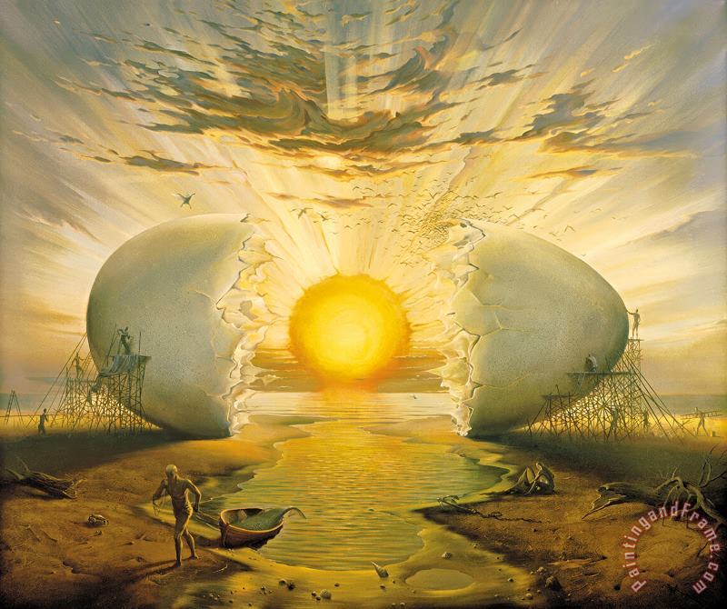 Vladimir Kush Sunrise by The Ocean Art Print