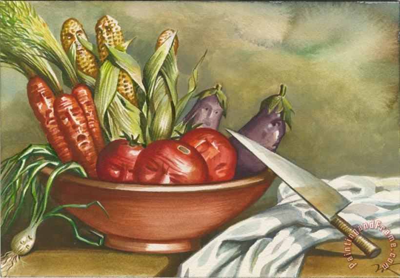 Vladimir Kush Vegetarian Drama Art Print