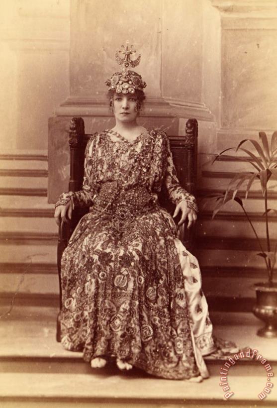 W. & D. Downey Sarah Bernhardt As The Empress Theodora in Sardou's Theodora Art Print