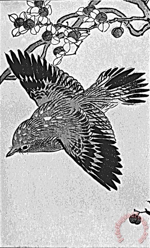 Walter Crane Japanese Drawing Of A Bird Art Painting