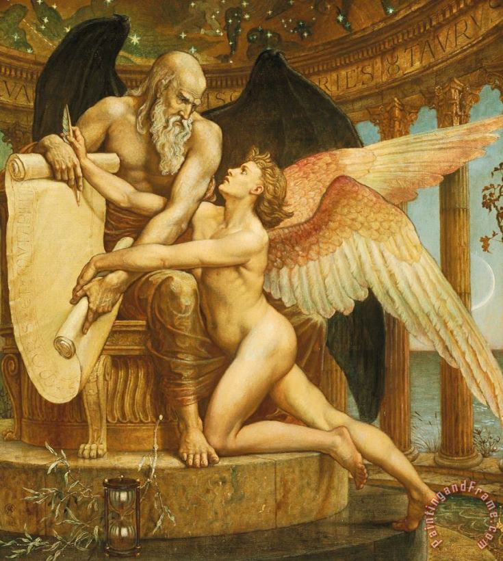 Walter Crane The Roll Of Fate Art Painting