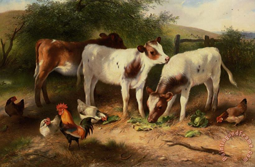 Walter Hunt Farmyard Art Painting