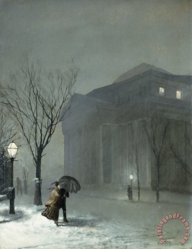 Walter Launt Palmer Albany In The Snow Art Print