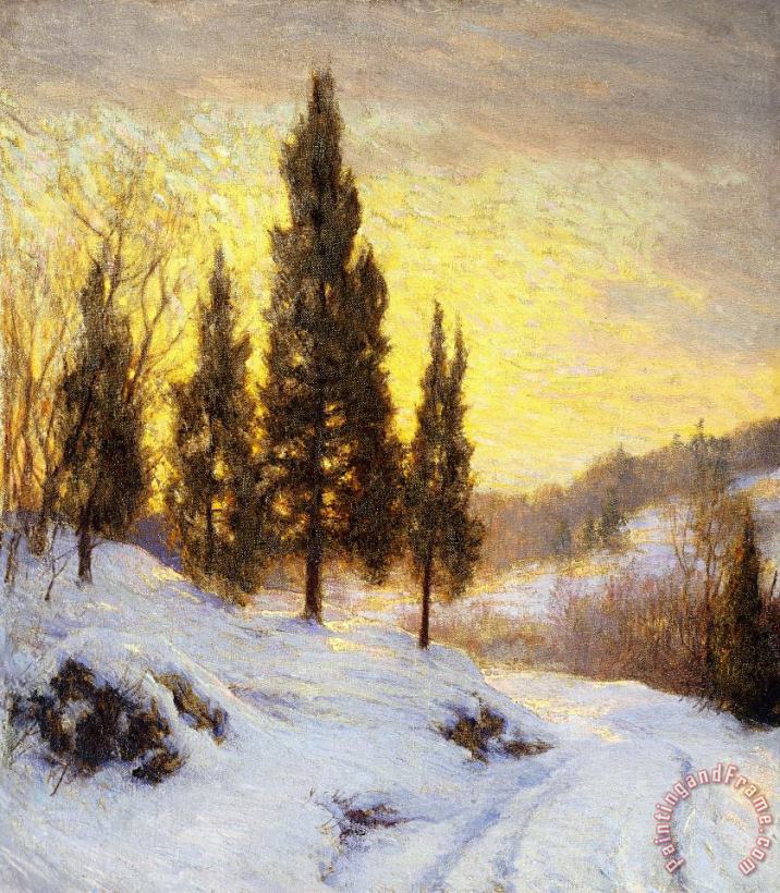 Walter Launt Palmer Winter Sundown Art Print