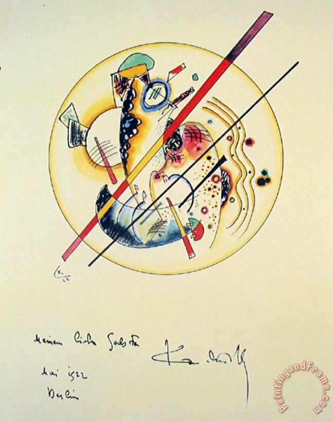 Wassily Kandinsky Aquarelle Aus Dem 1922 Art Print