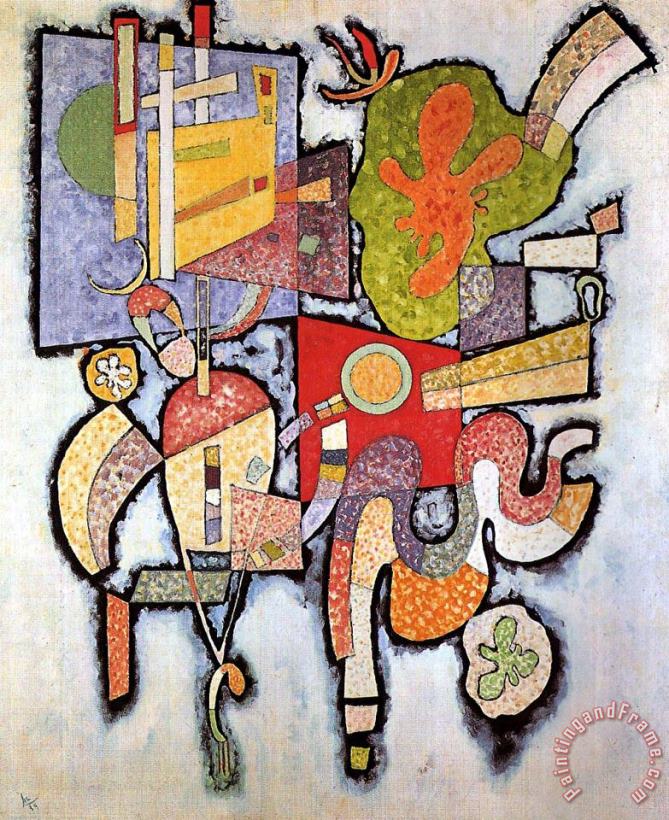 Complex Simple 1939 painting - Wassily Kandinsky Complex Simple 1939 Art Print