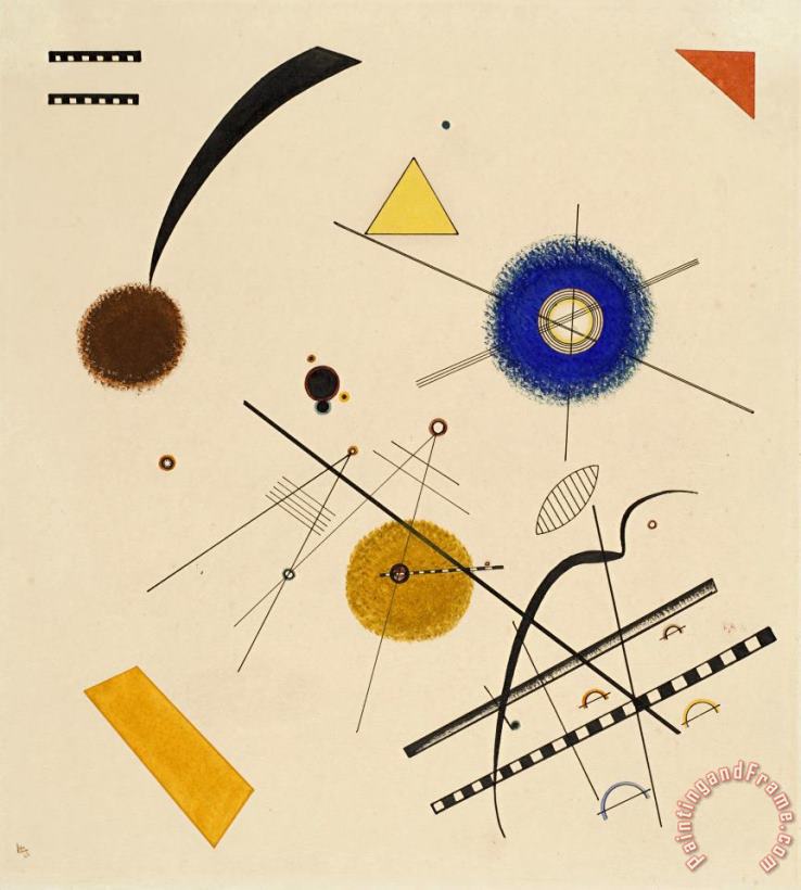 Wassily Kandinsky Drei Freie Kreise (three Free Circles) Art Painting