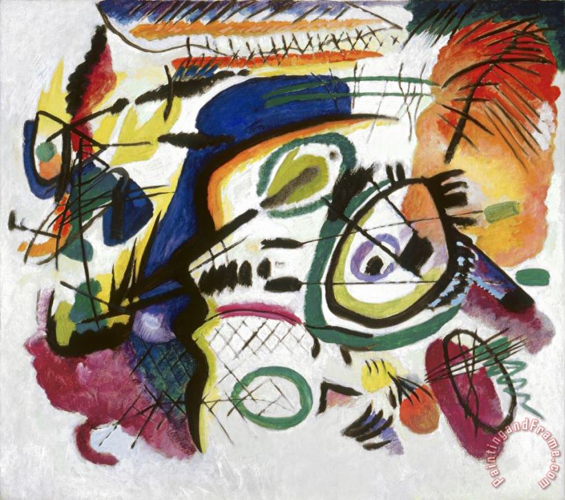 Wassily Kandinsky Fragment I for Composition VII (center) Art Print