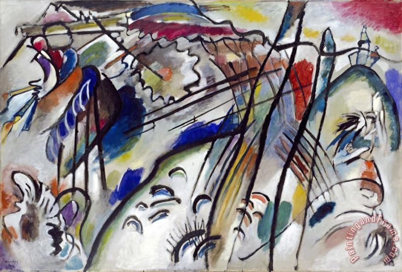 Improvisation 28 (second Version), 1912 painting - Wassily Kandinsky Improvisation 28 (second Version), 1912 Art Print
