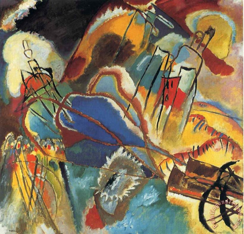 Improvisation 30 Cannons 1913 painting - Wassily Kandinsky Improvisation 30 Cannons 1913 Art Print