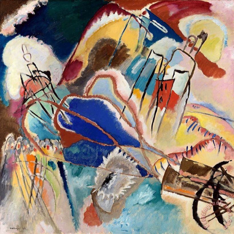 Wassily Kandinsky Improvisation No. 30 Art Painting