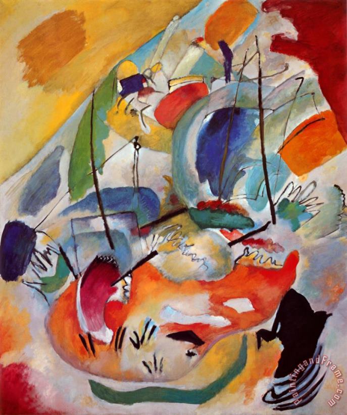 Wassily Kandinsky Improvisation No 31 Sea Battle C 1913 Art Painting