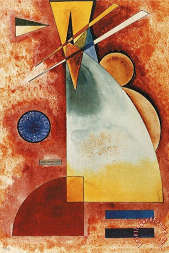 In Einander C 1928 painting - Wassily Kandinsky In Einander C 1928 Art Print