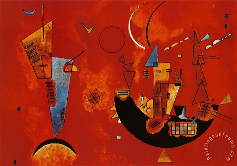 Wassily Kandinsky Mit Und Gegen C 1929 Art Print