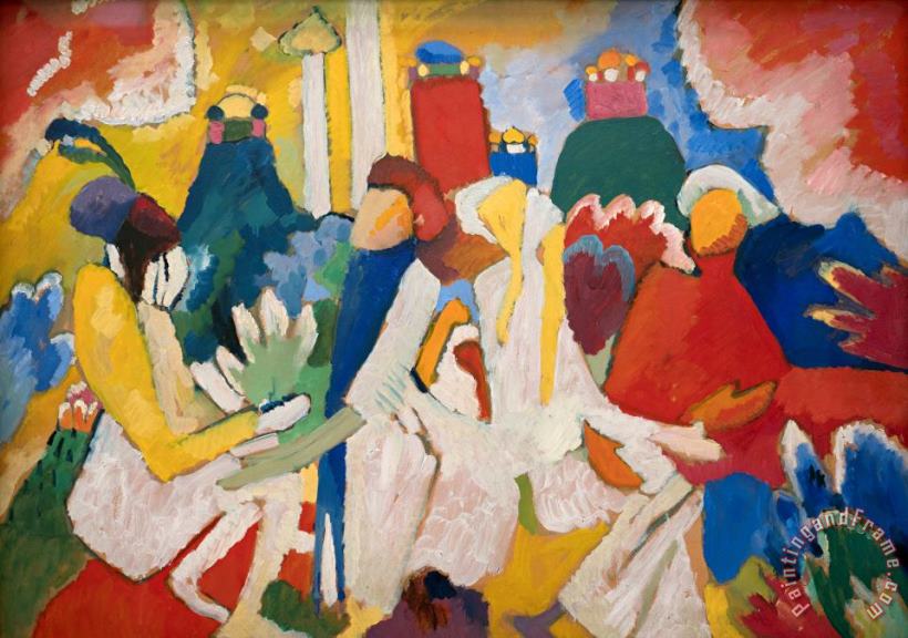 Wassily Kandinsky Nœud Rouge Art Painting