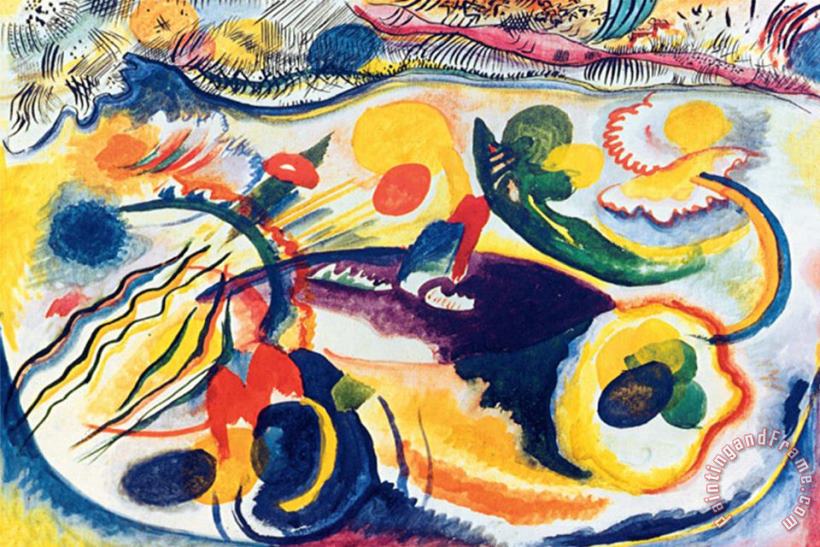 Wassily Kandinsky On The Theme of The Last Judgement Art Print