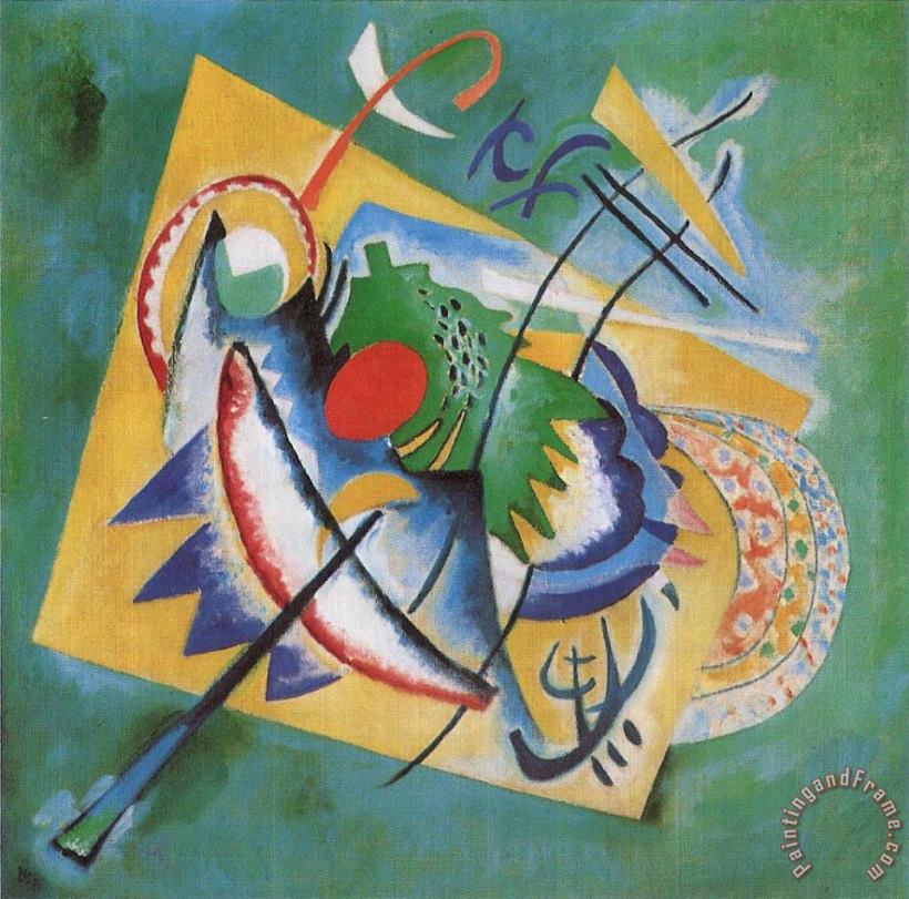 Wassily Kandinsky Red Oval 1920 Art Painting