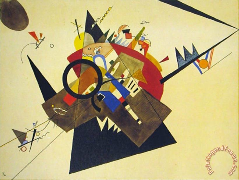 Wassily Kandinsky Schwarzes Dreieck 1923 Art Painting