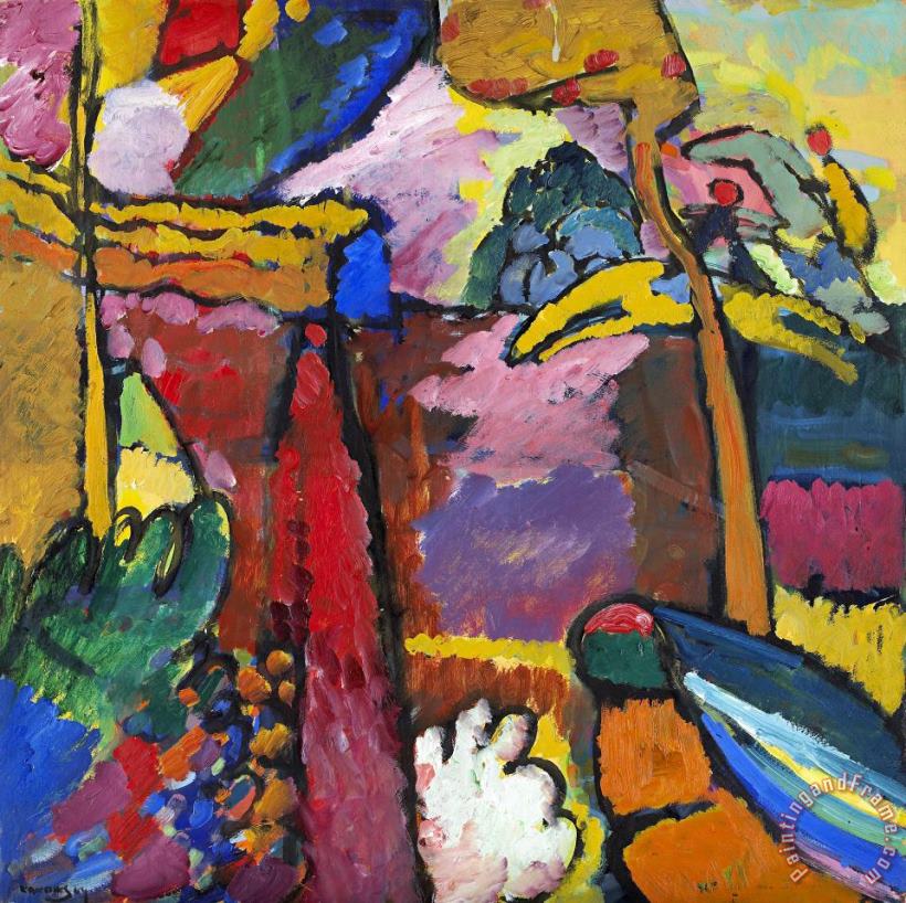 Wassily Kandinsky Study for Improvisation V, 1910 Art Print