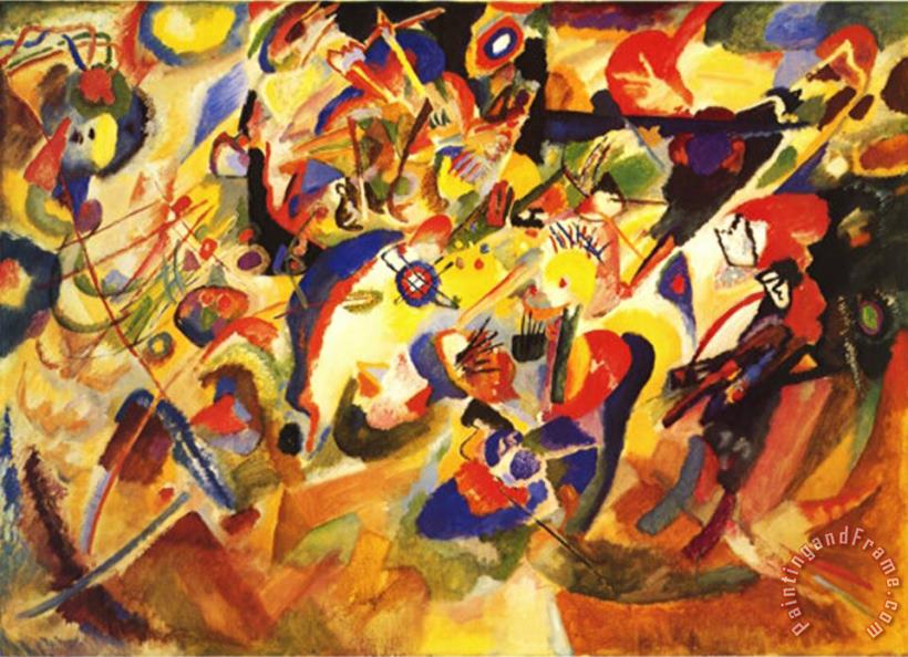 Wassily Kandinsky Study for Komposition Vii Art Print