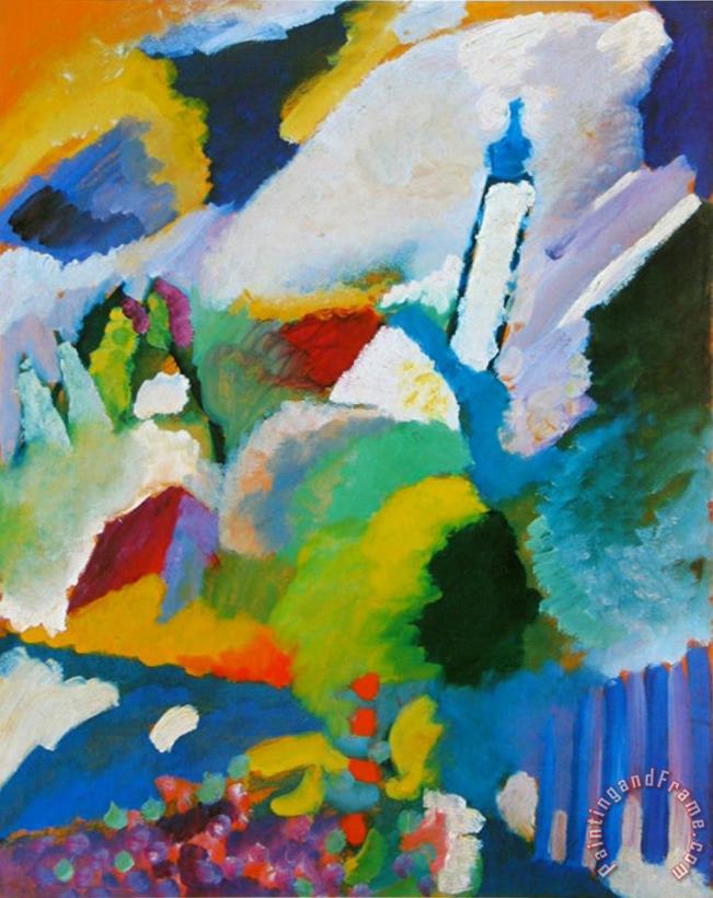 The Church in Murnau painting - Wassily Kandinsky The Church in Murnau Art Print