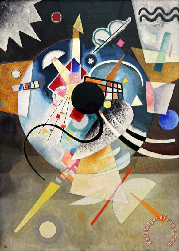 Wassily Kandinsky Un Centro 2, 1924 Art Painting