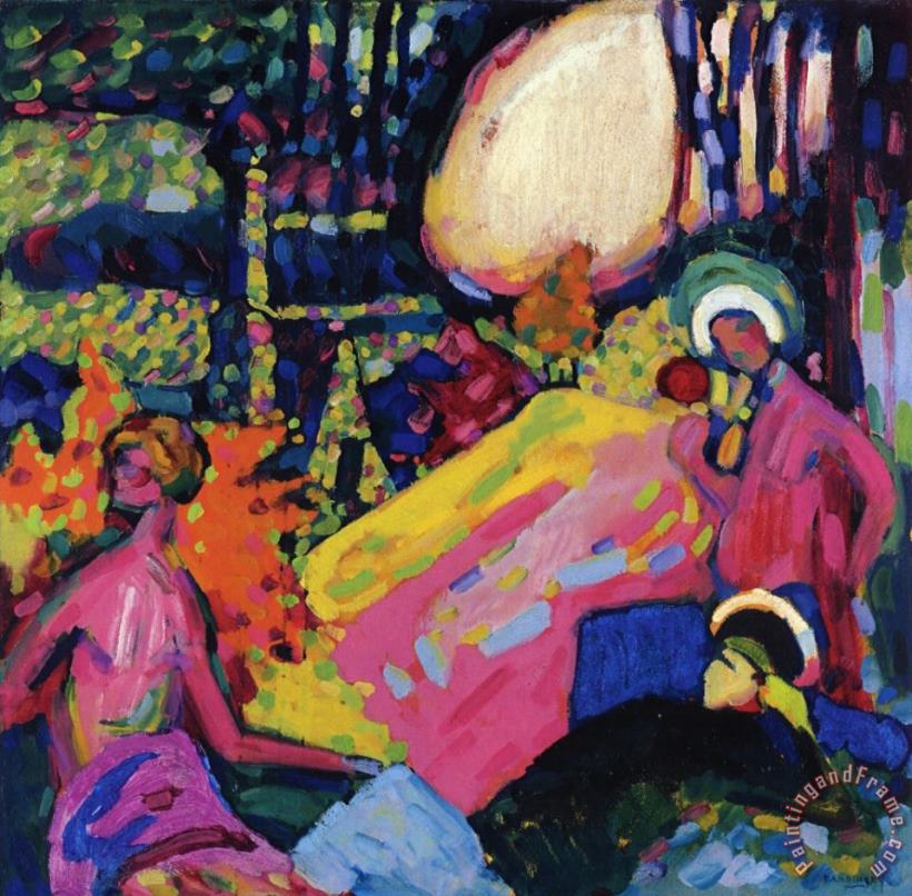 Wassily Kandinsky White Sound 1908 Art Painting
