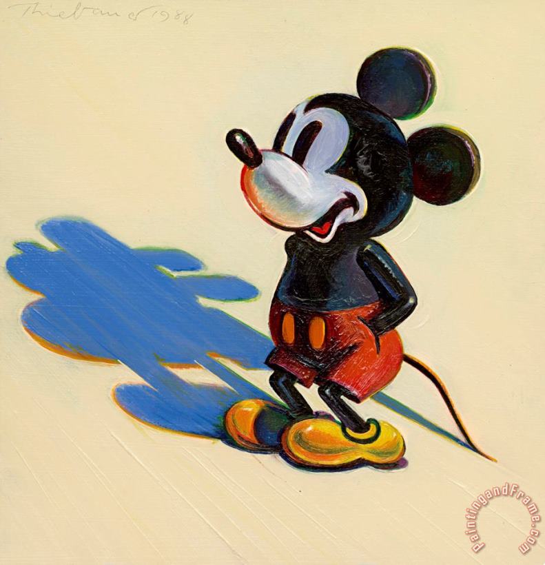 Wayne Thiebaud Mickey Mouse, 1988 Art Painting