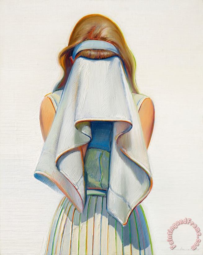 Toweling Off, 1968 painting - Wayne Thiebaud Toweling Off, 1968 Art Print