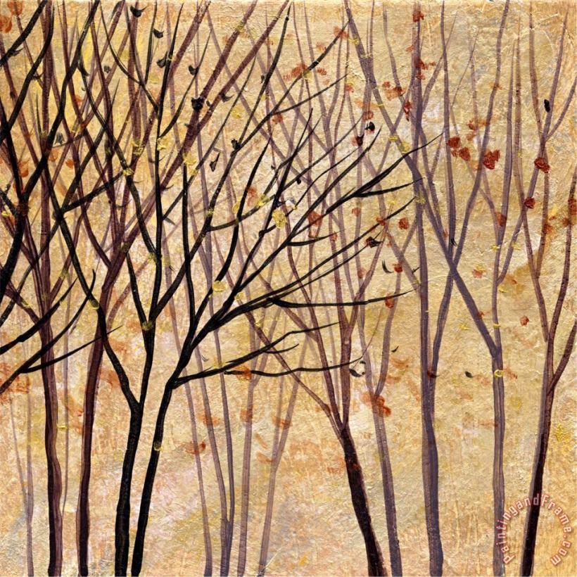 Wendy Kroeker Moon Shadow Trees 2 Art Painting