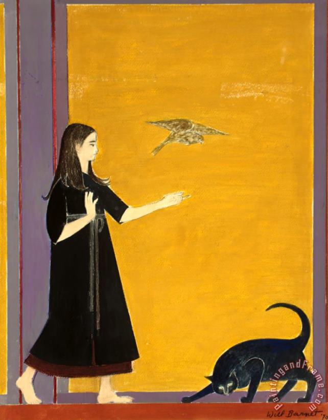 Will Barnet Youth Art Painting