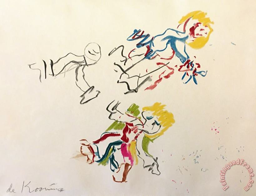 Willem De Kooning Composition for Lisa, 1984 Art Painting